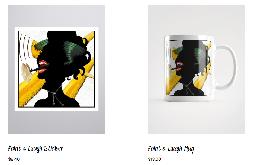 Point & Laugh Limited Edition Sticker & Mug