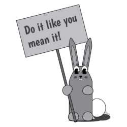 Do It Bunny Do It Bunny : wipjenni original art