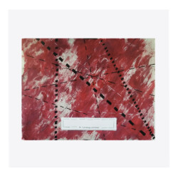 Cut Along Solid Lines Cut Along Solid Lines : Jenni original painting : acrylic, ink & pencil, cut and paste, staples